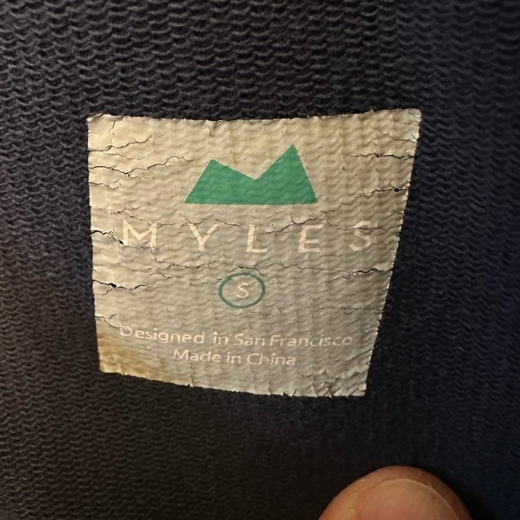 Myles Apparel Skyline Heavyweight Fleece Joggers Navy Blue Size Small - Picture 4 of 9